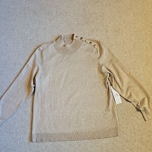 Calvin Klein Gold and Cream Sweater